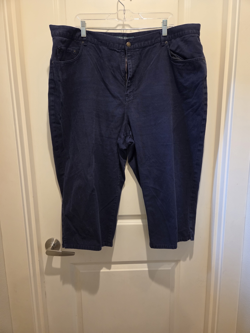 Ralph Lauren - Classic Women's Navy Capris - Casual Five-Pocket Style